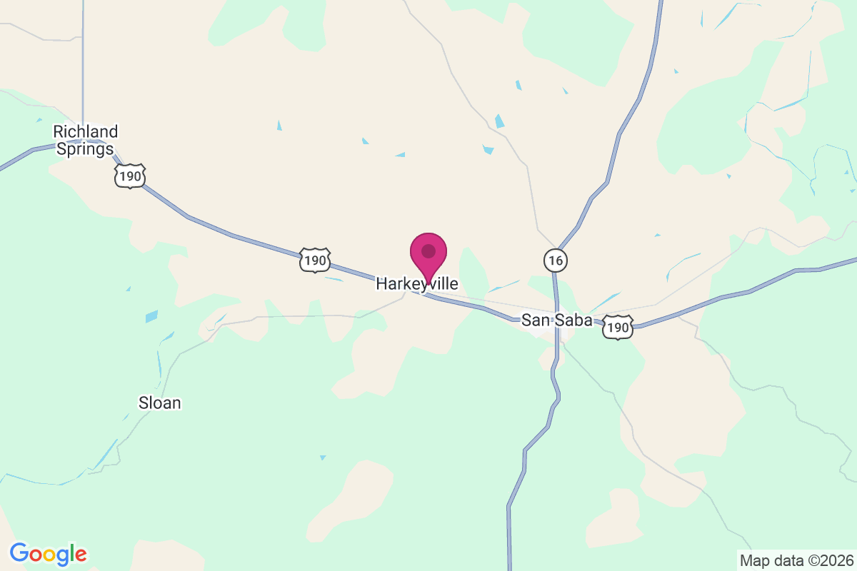 Harkeyville map