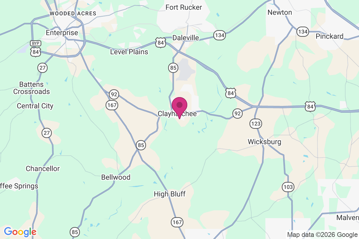 Clayhatchee map