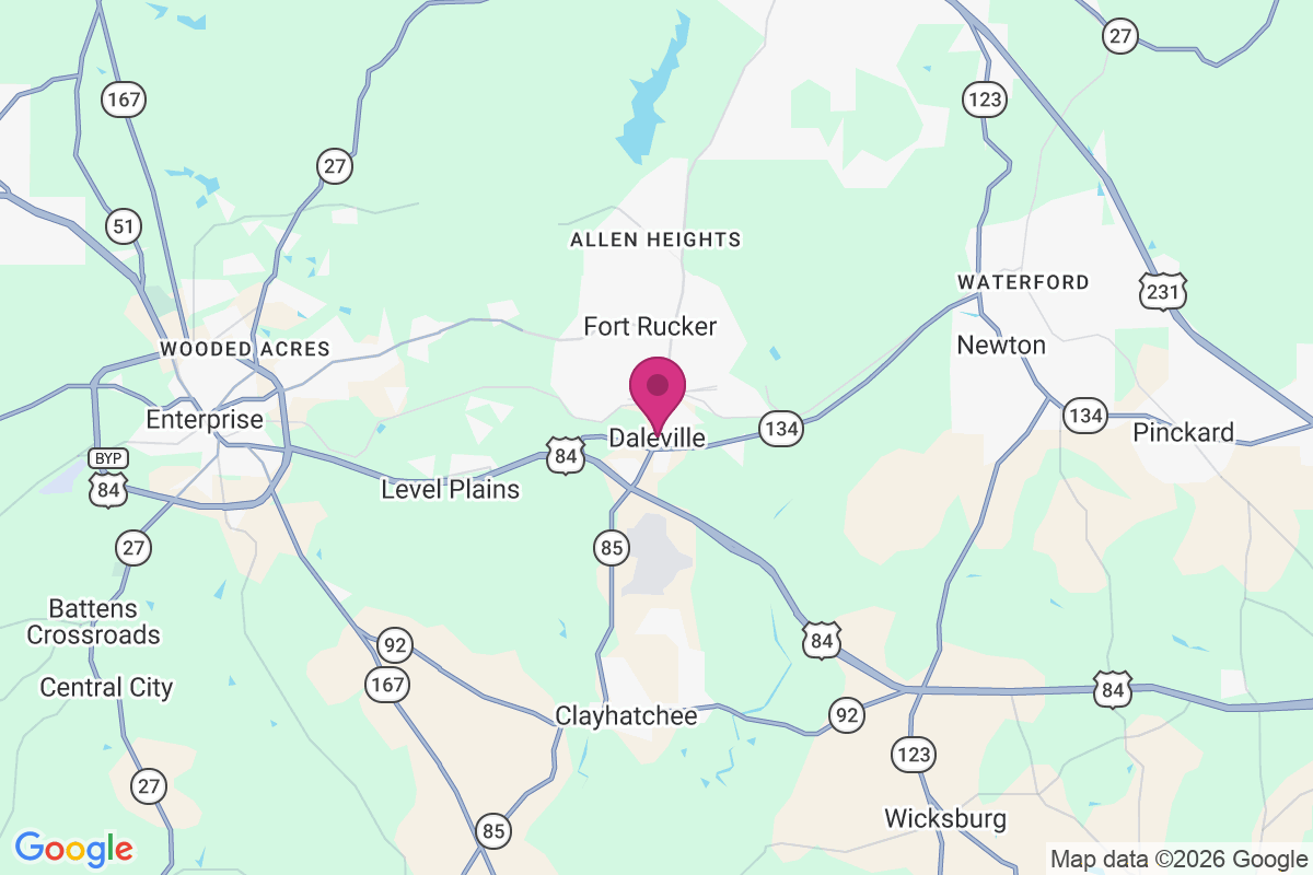 Daleville map