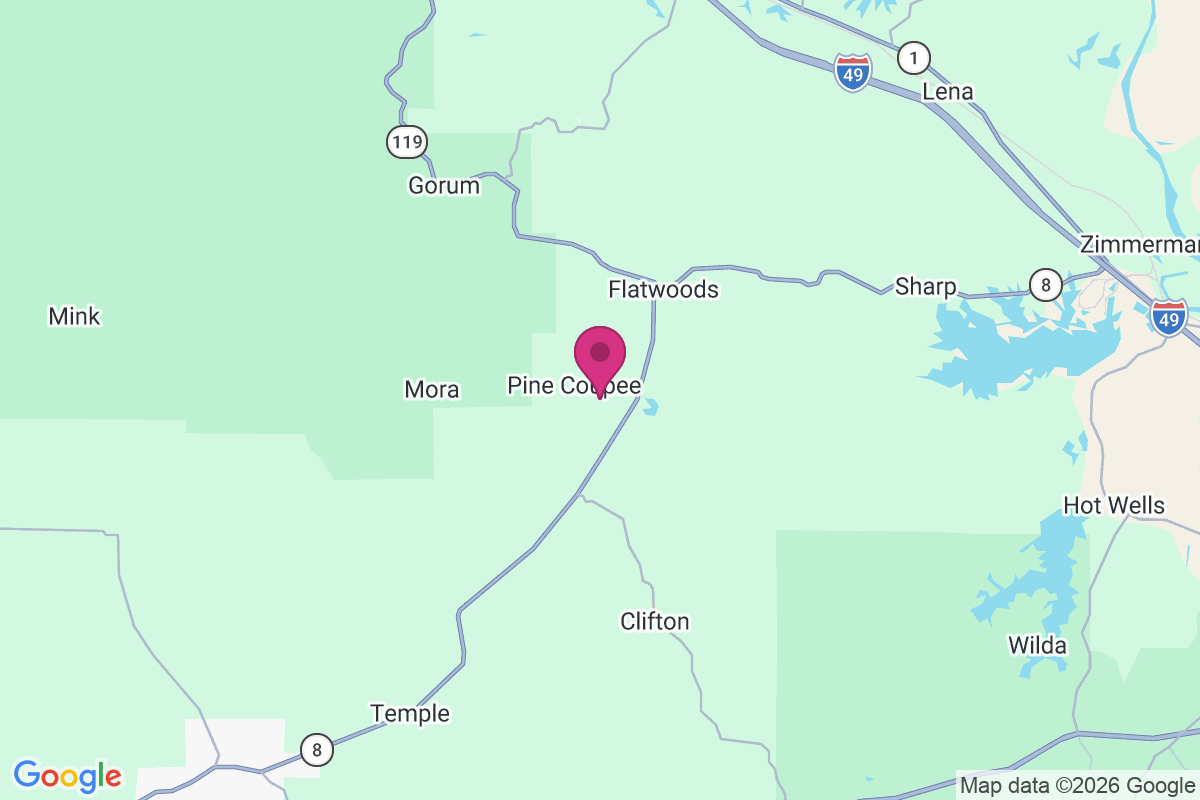 Pine Coupee map
