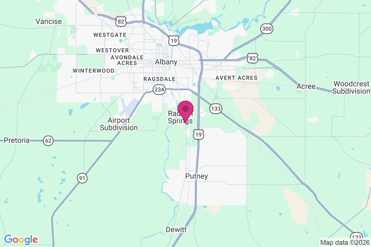 Radium Springs map