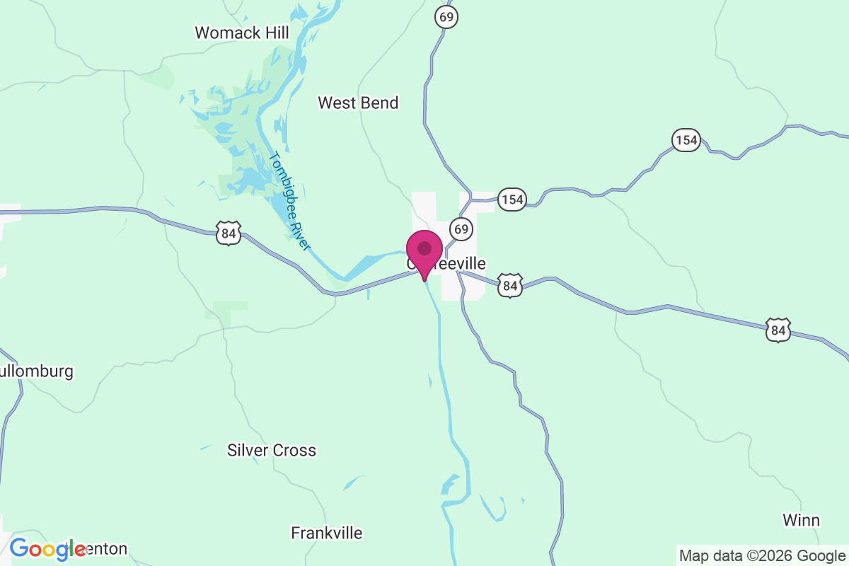 Coffeeville Landing map