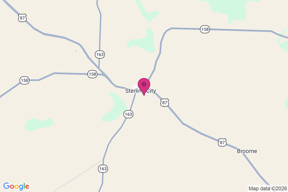 Sterling City map