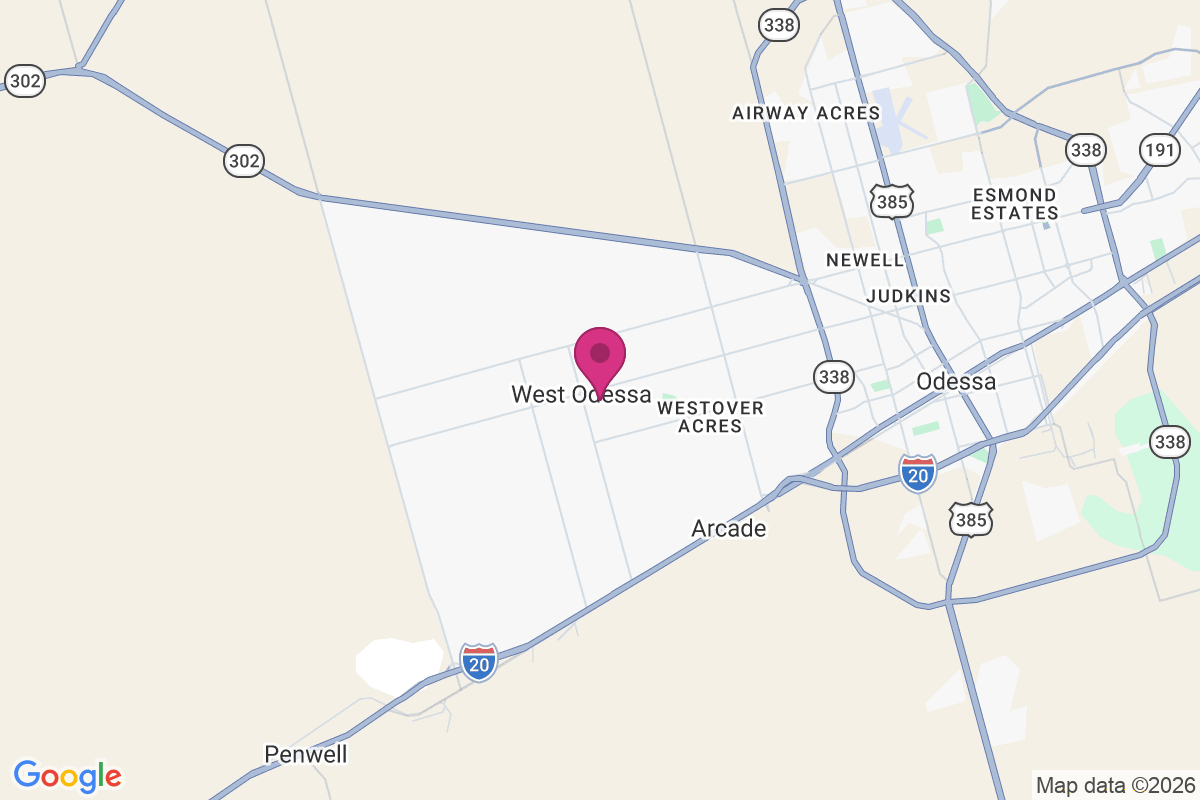 West Odessa map