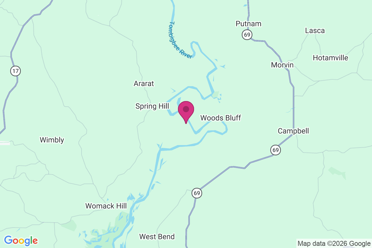 Schultys Landing map