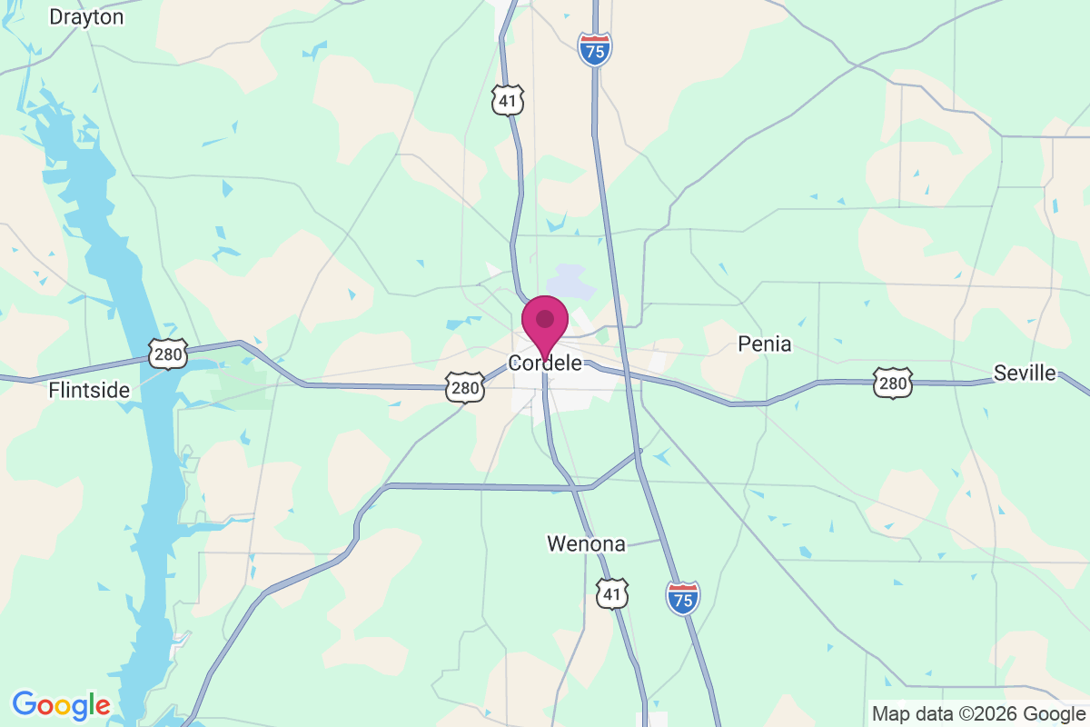 Cordele map