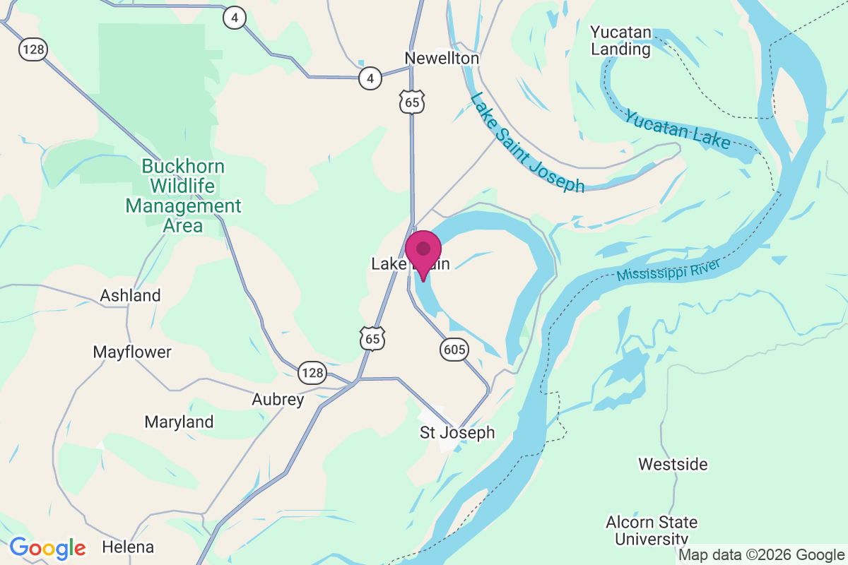 Lake Bruin map