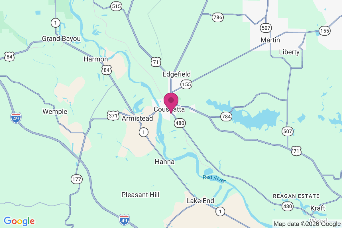Coushatta map