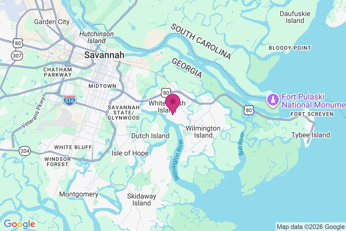 Whitemarsh Island map