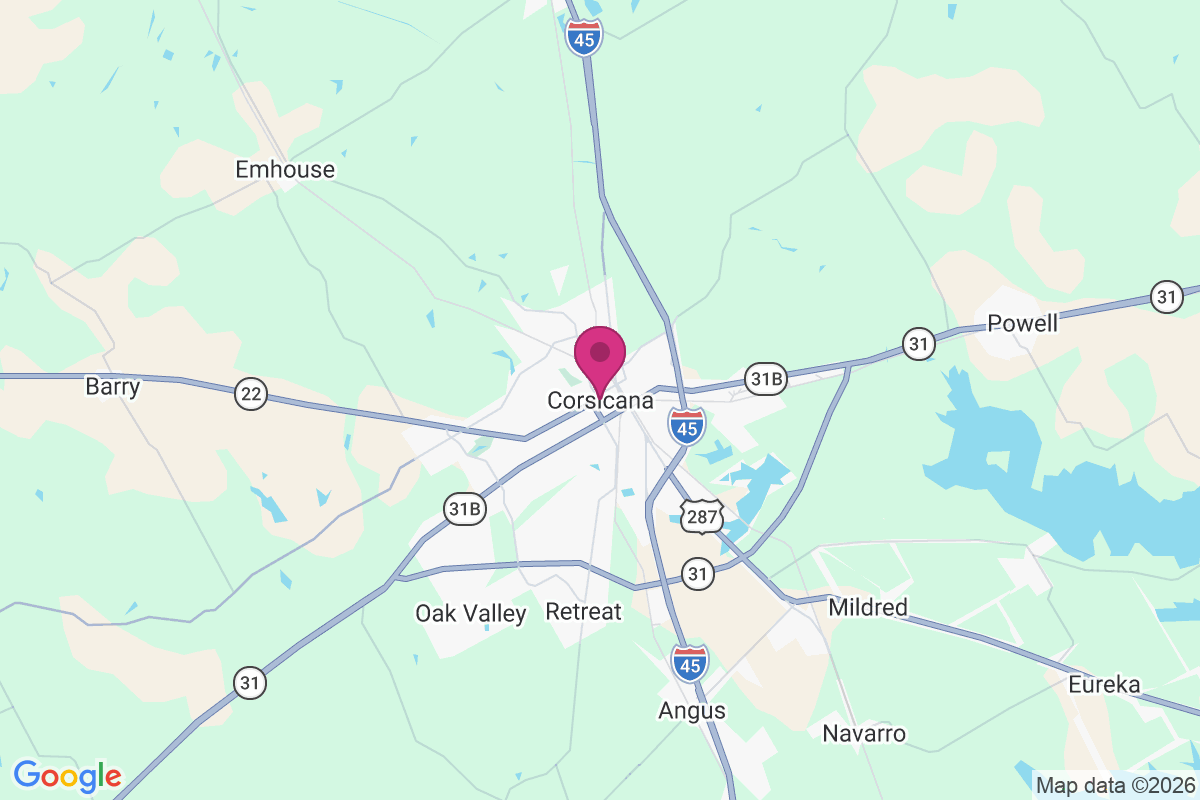 Corsicana map