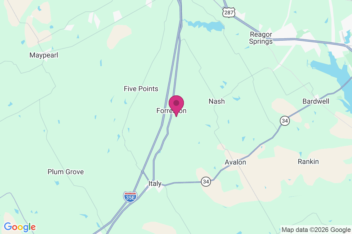Forreston map