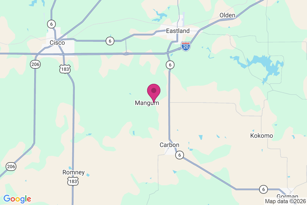 Mangum map