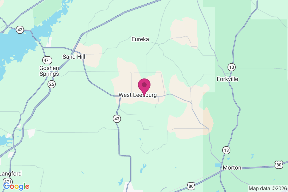 West Leesburg map