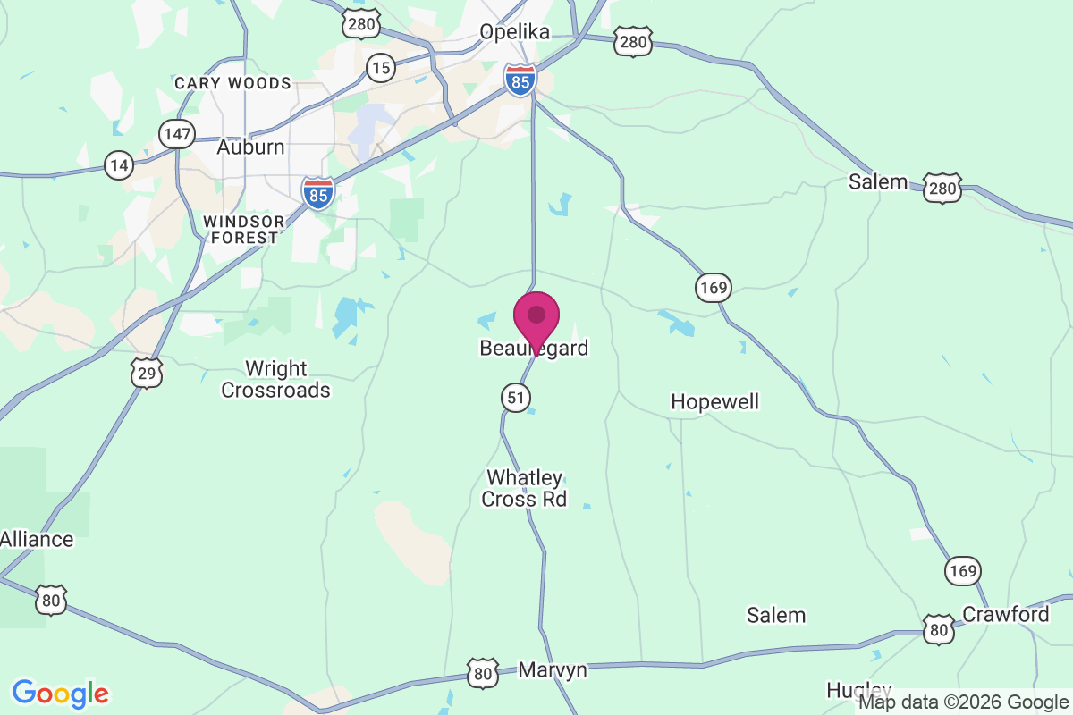 Beauregard map