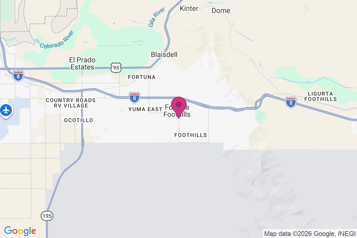 Fortuna Foothills map