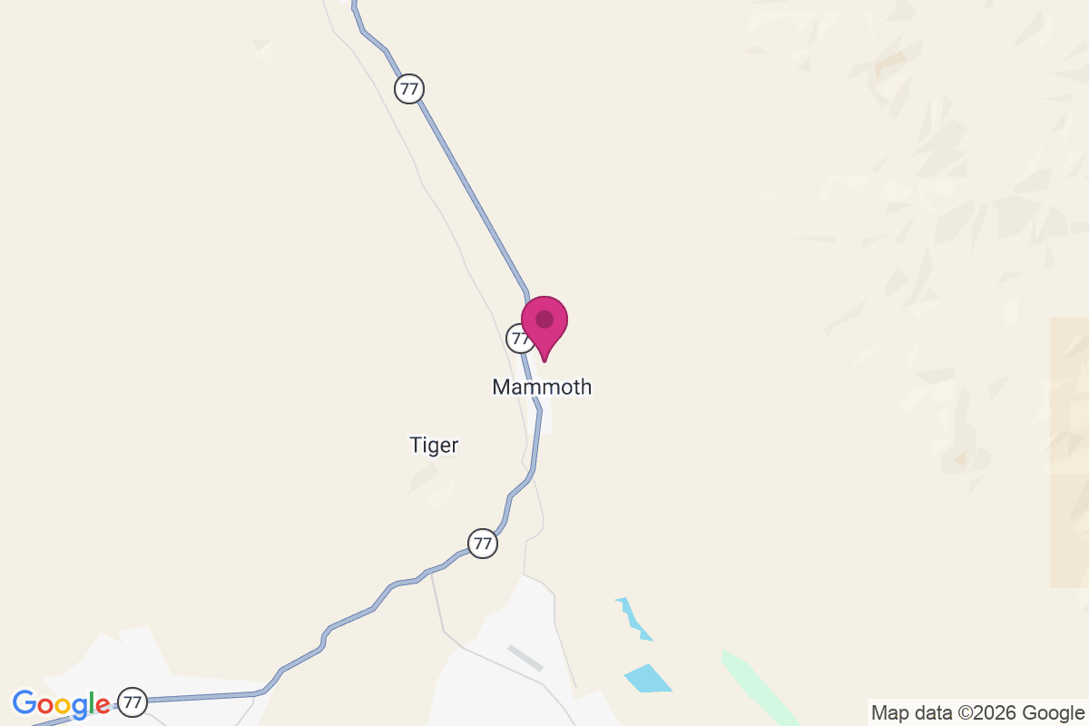 North Mammoth map