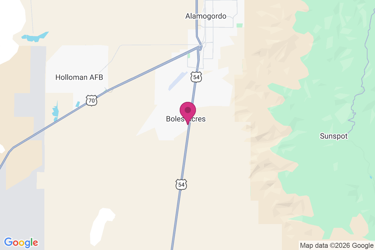 Boles Acres map