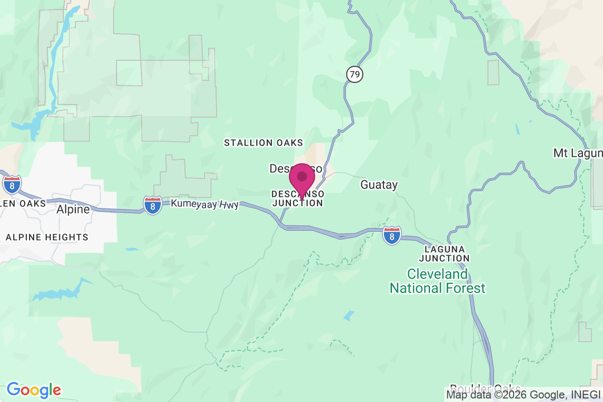 Descanso Junction map