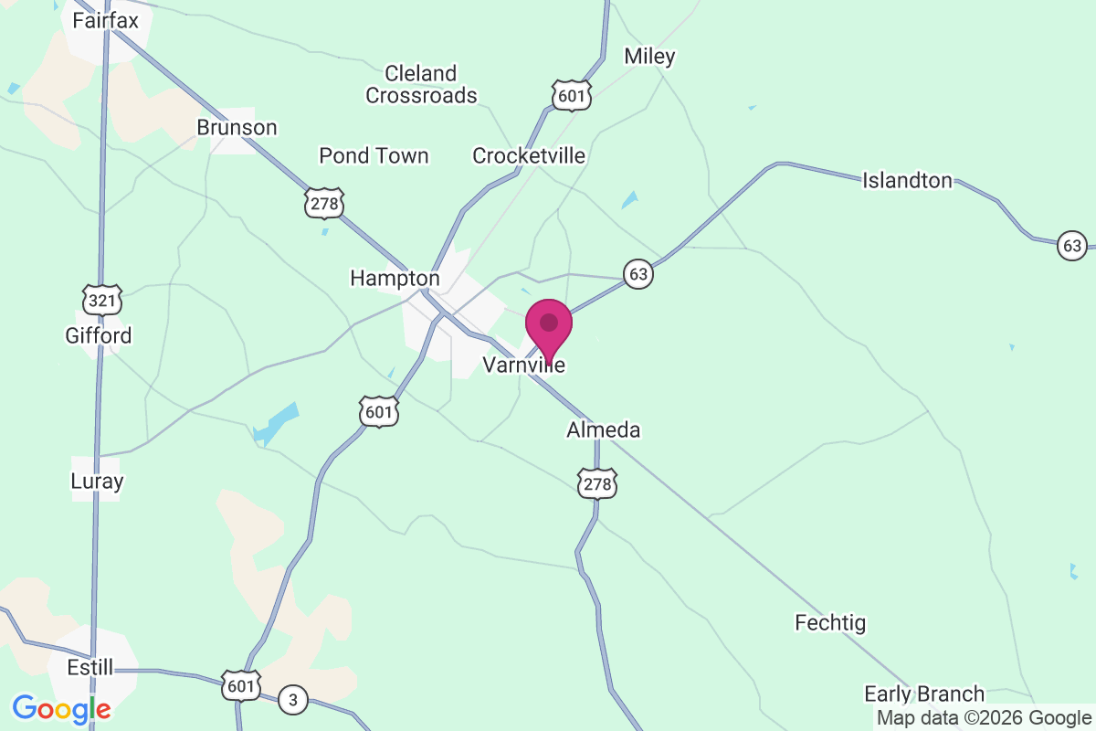 Varnville map