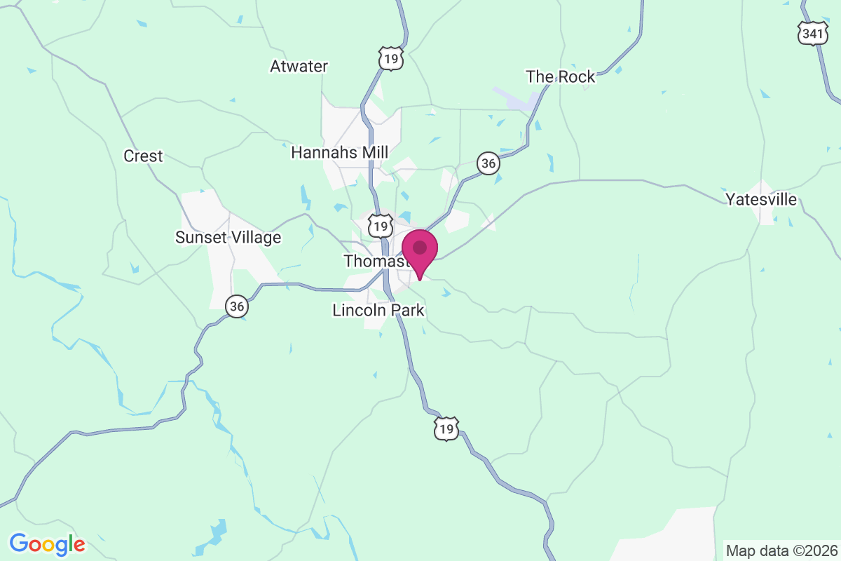 East Thomaston map