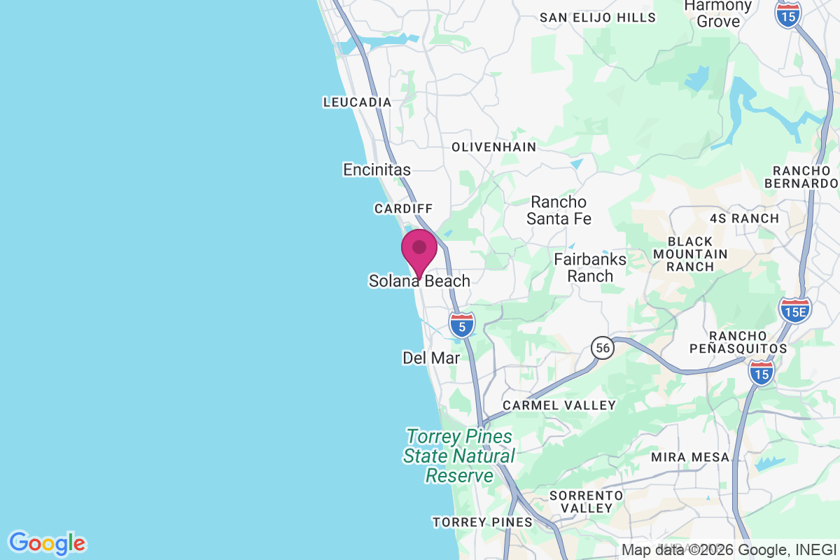 Solana Beach map