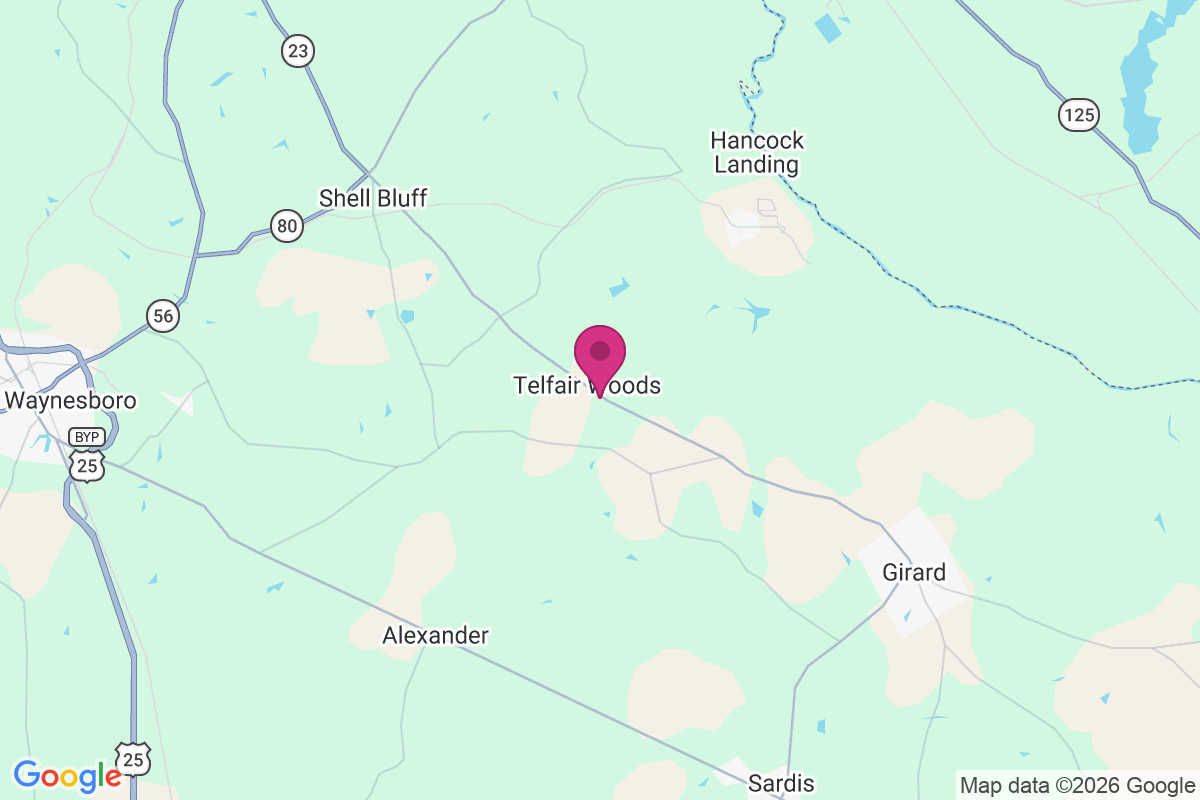 Telfair Woods map