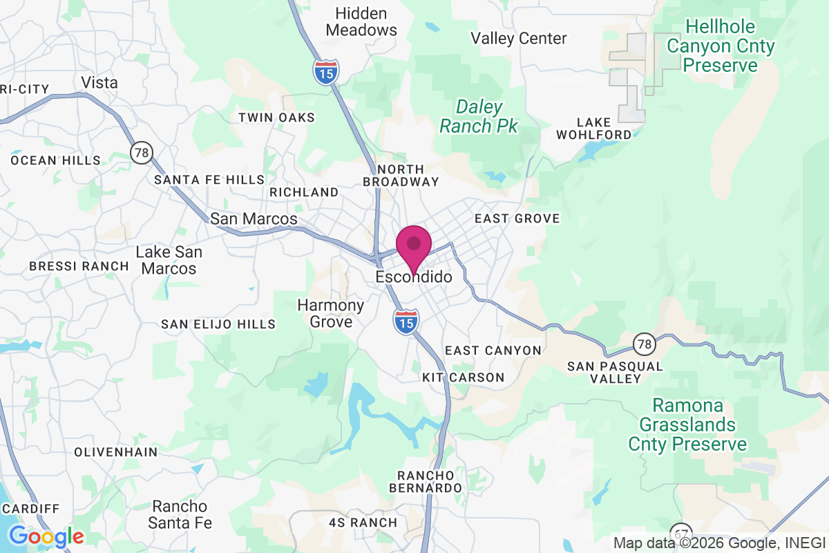 Escondido map