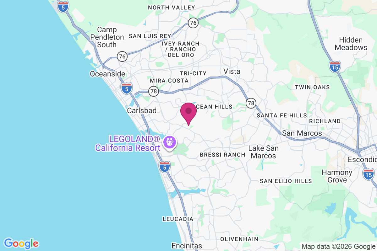 Rancho Carlsbad Trailer Park map