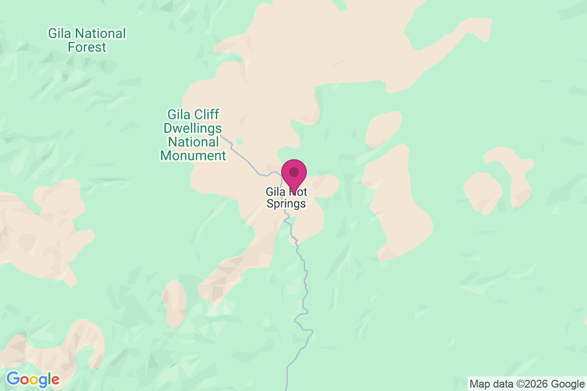 Gila Hot Springs map