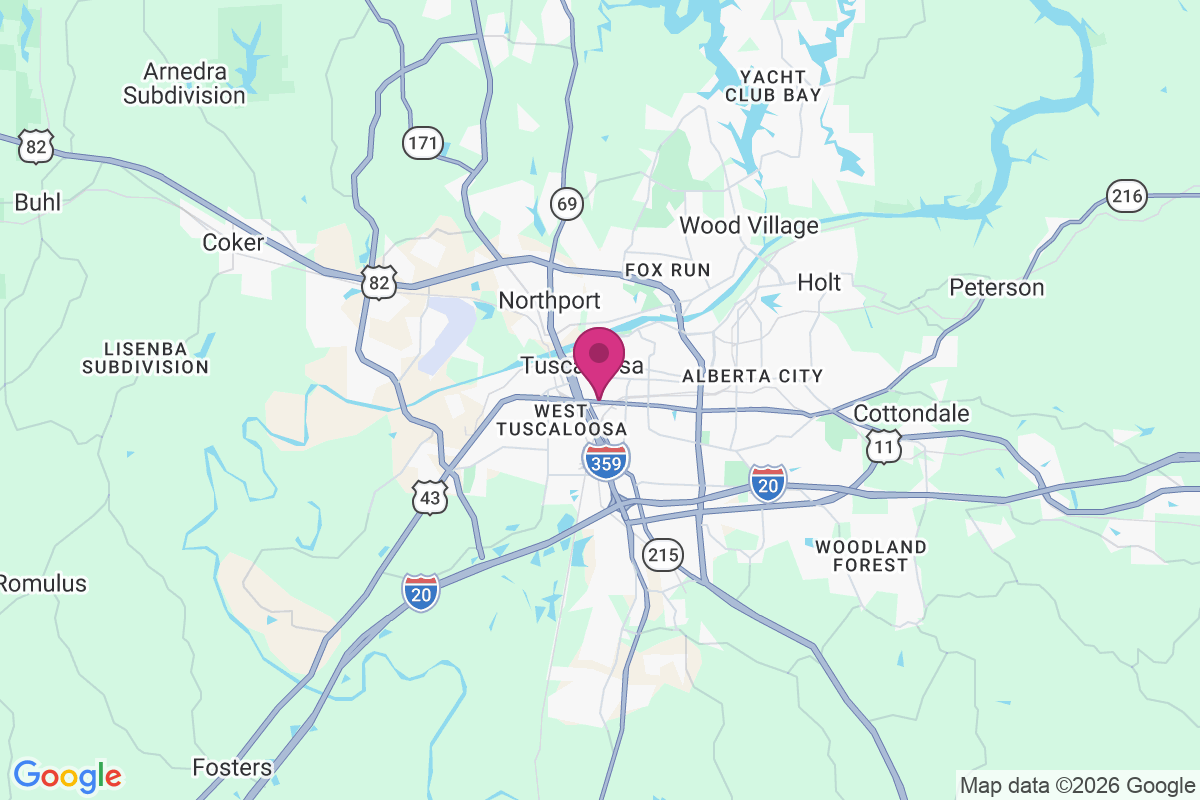 Tuscaloosa map