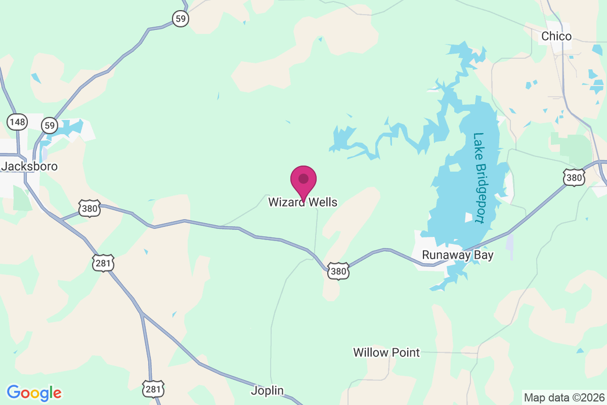Wizard Wells map