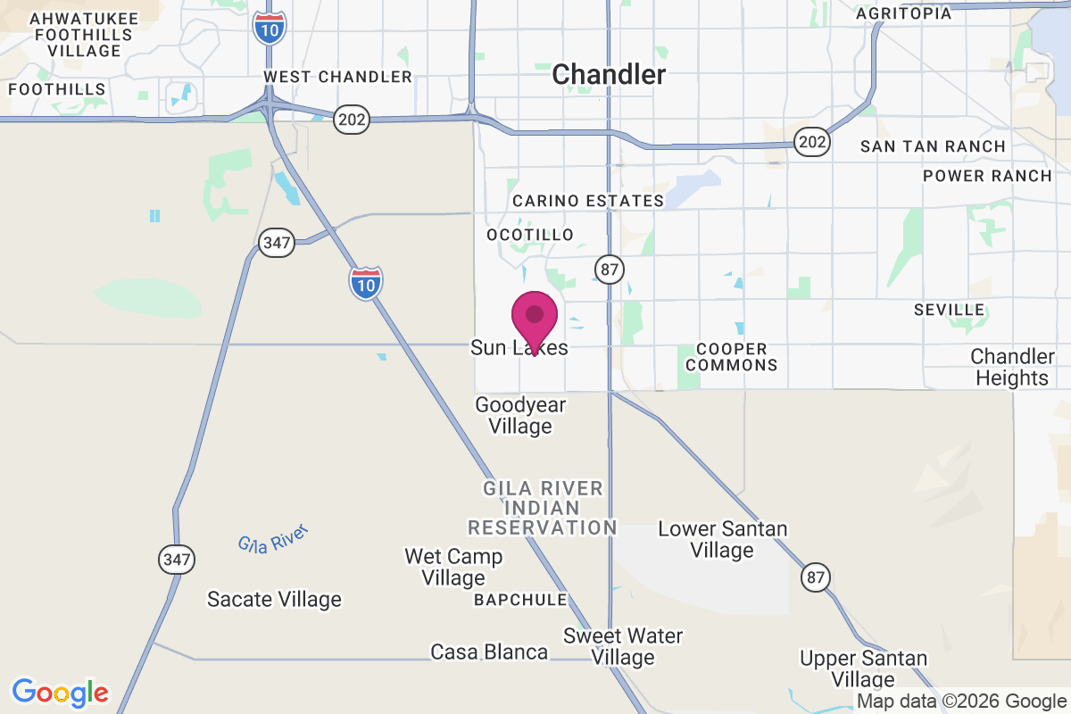 Sun Lakes map