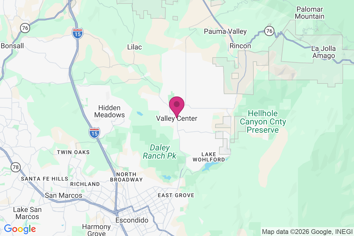 Valley Center map
