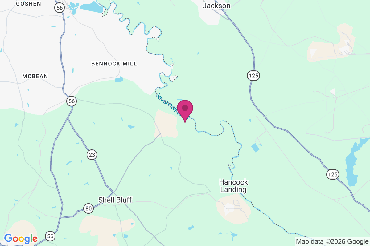 Shell Bluff Landing map