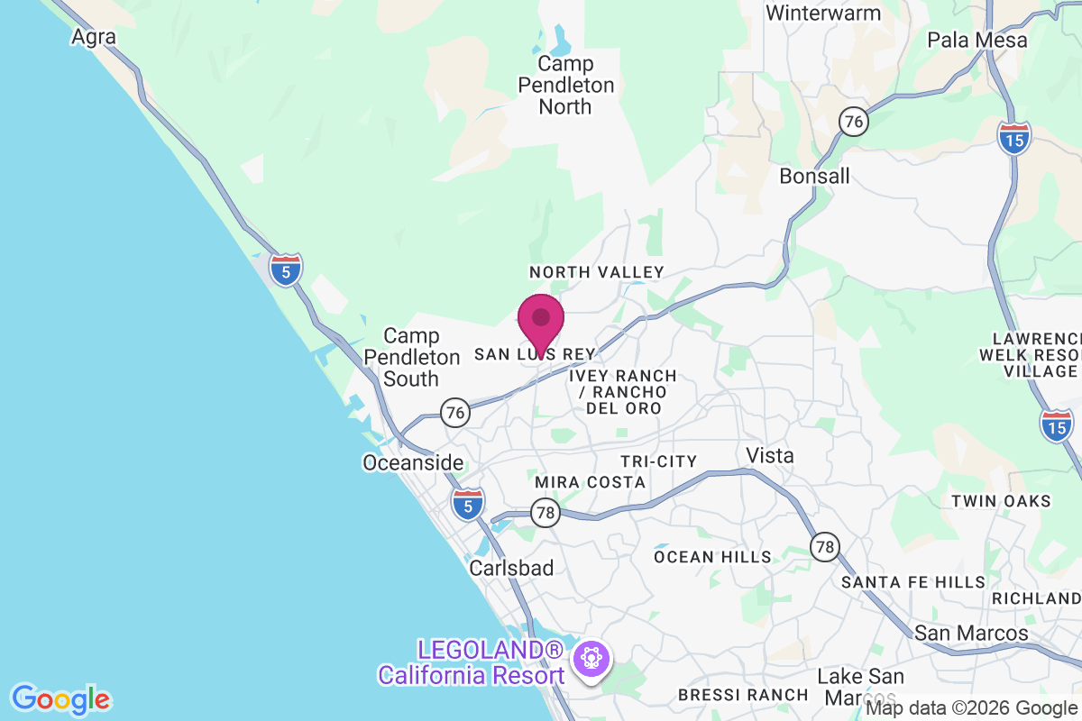 Rancho San Luis Rey Trailer Park map
