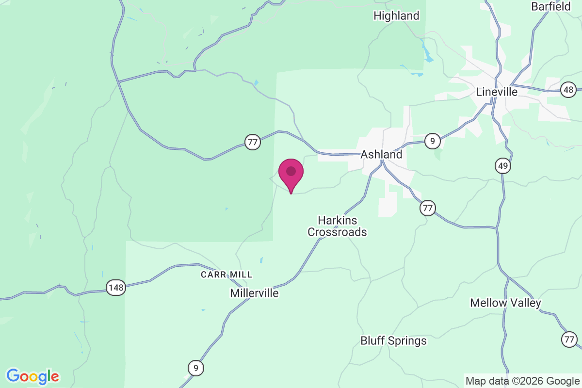 High Pine map