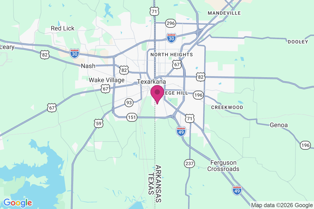 South Texarkana map