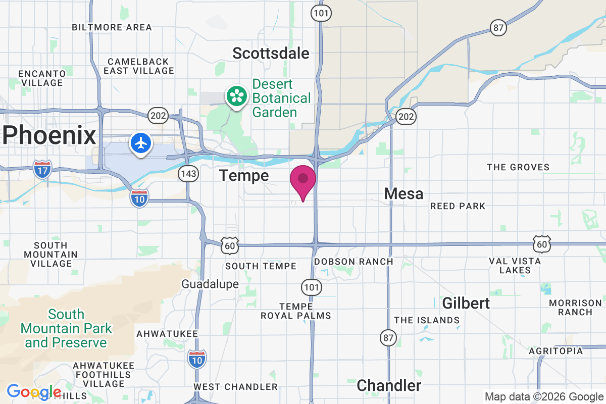 Tempe Travel Trailer Villa map