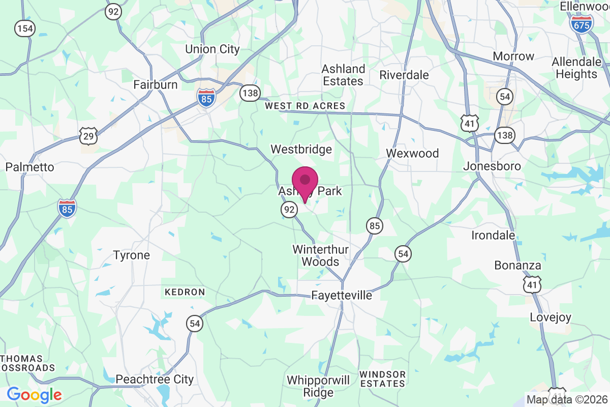Hidden Acres of Fayette map