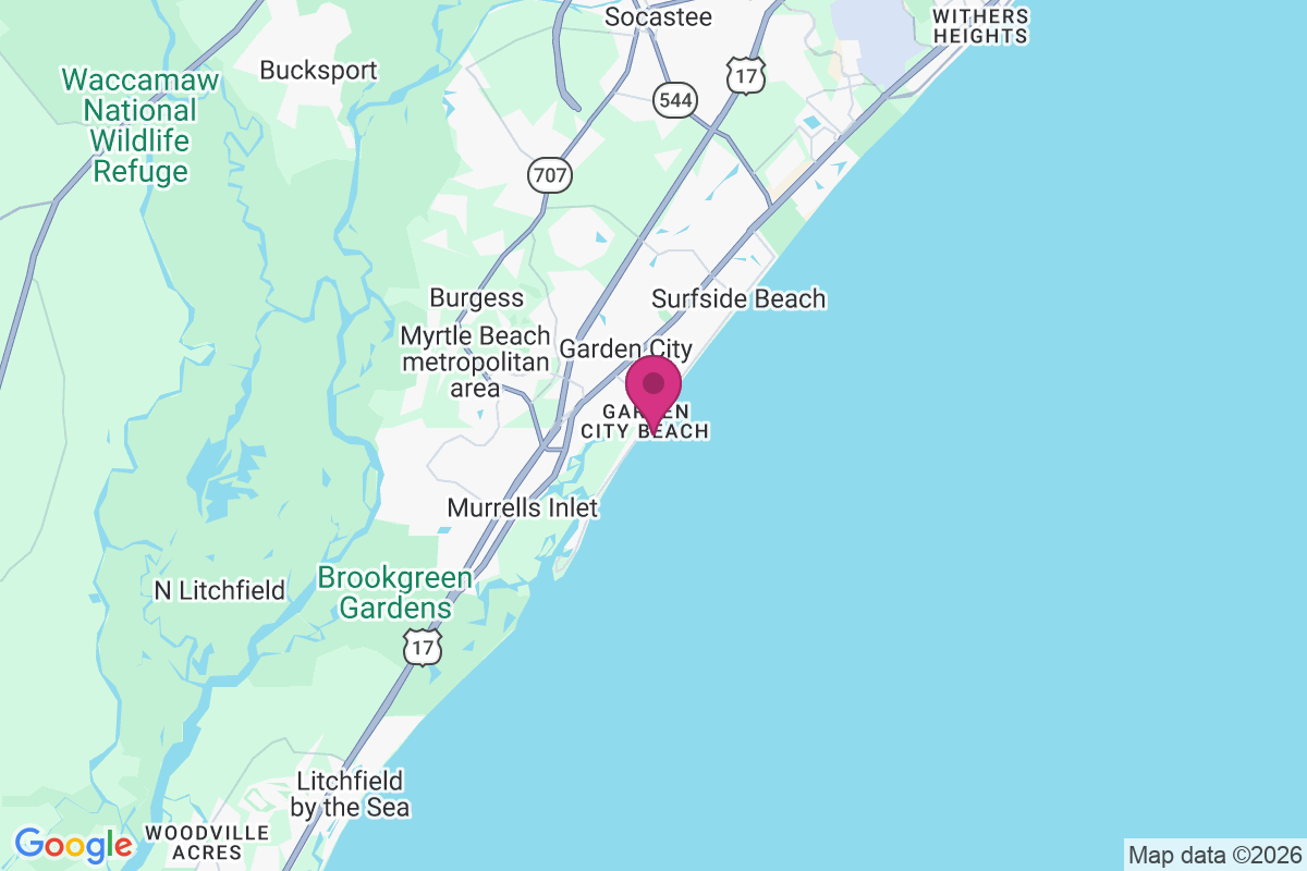 Garden City Beach map