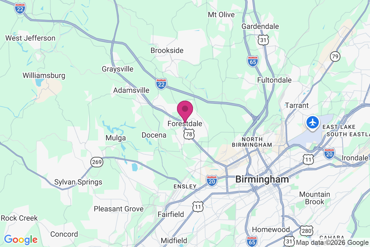 Forestdale map