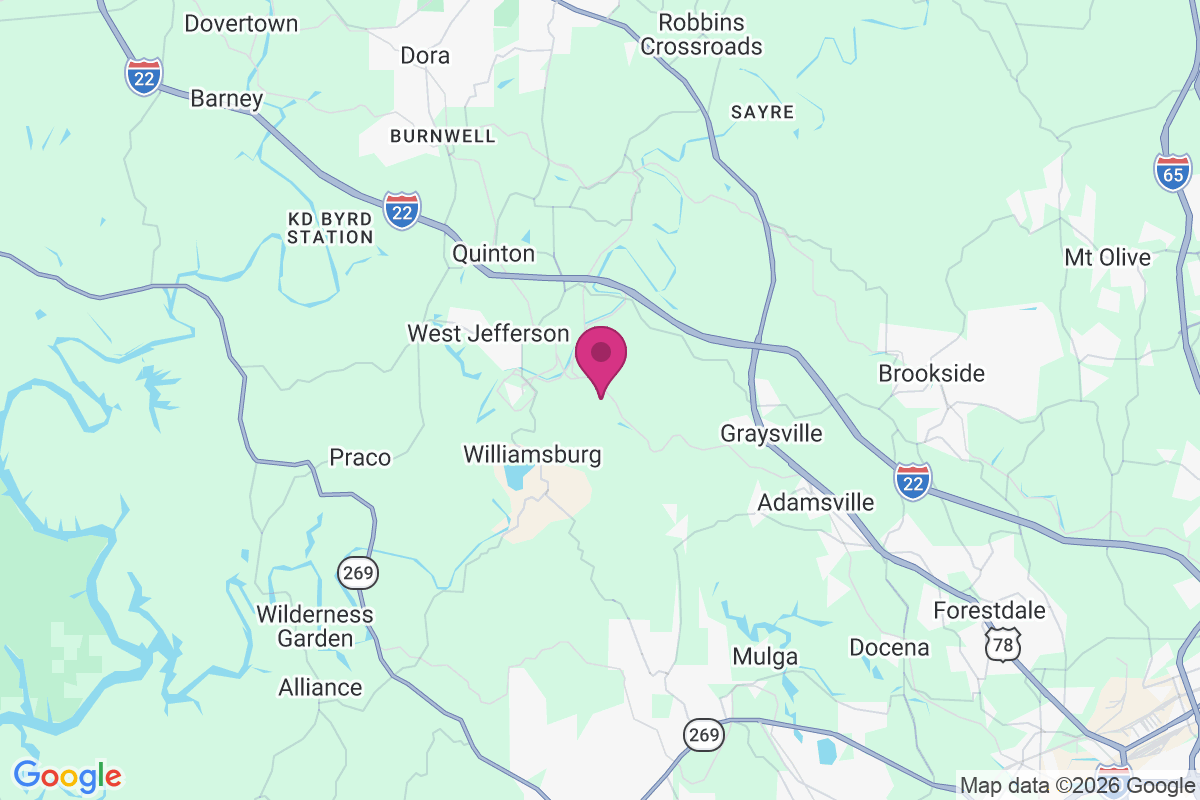 Bessie Junction map