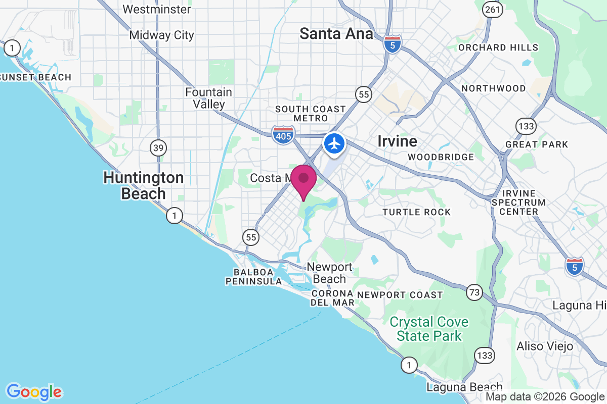 Santa Ana Heights map