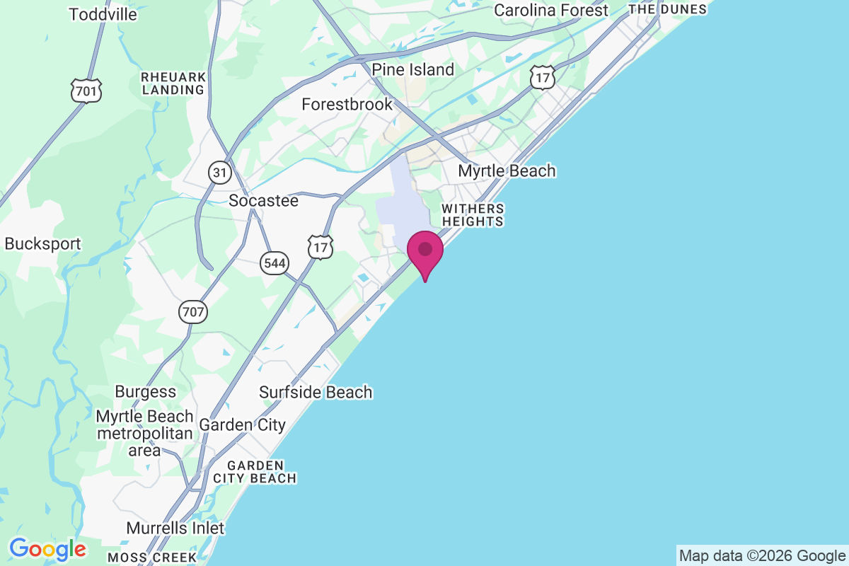 Springmaid Beach map