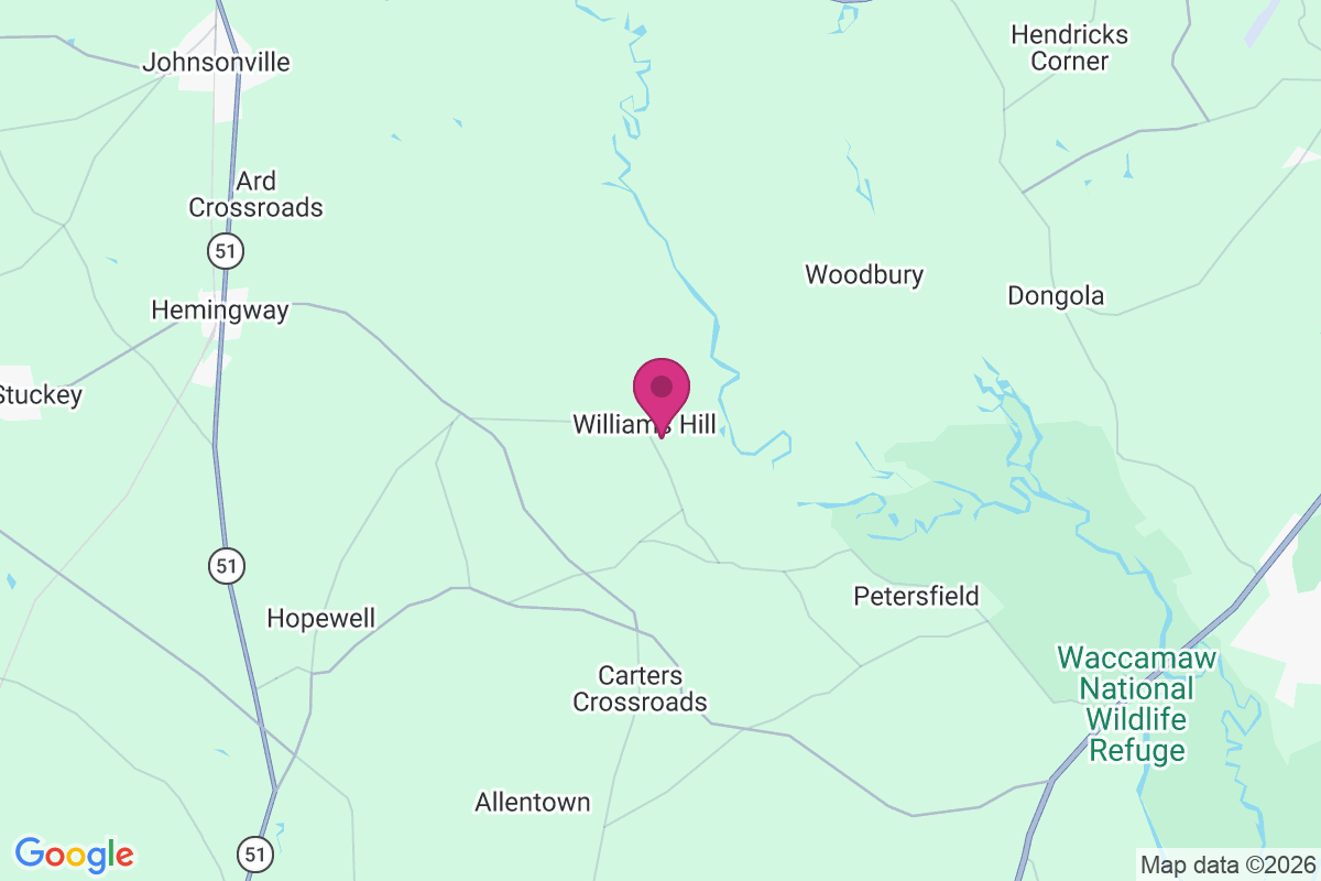 Williams Hill map