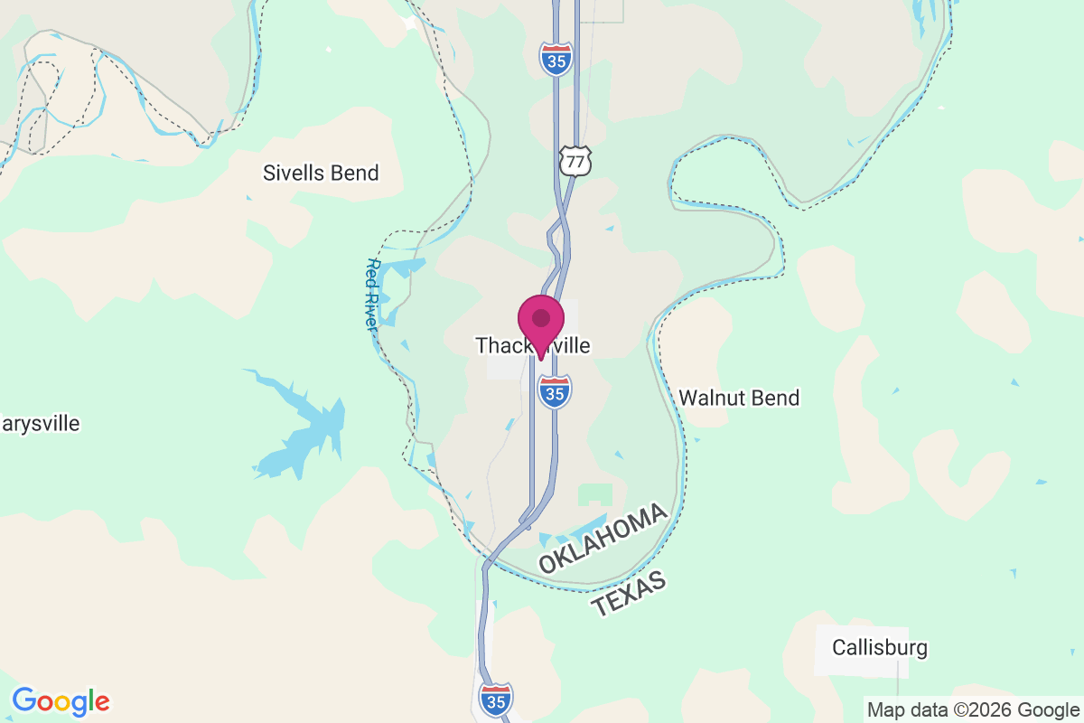 Thackerville map