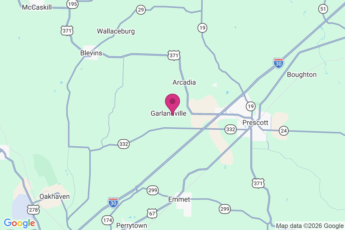 Garlandville map