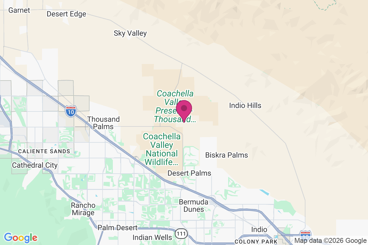 Hidden Palms map