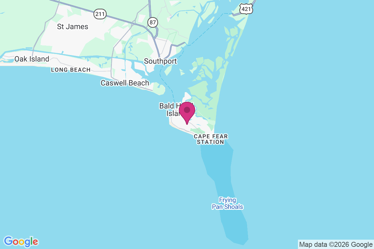 Bald Head Island map