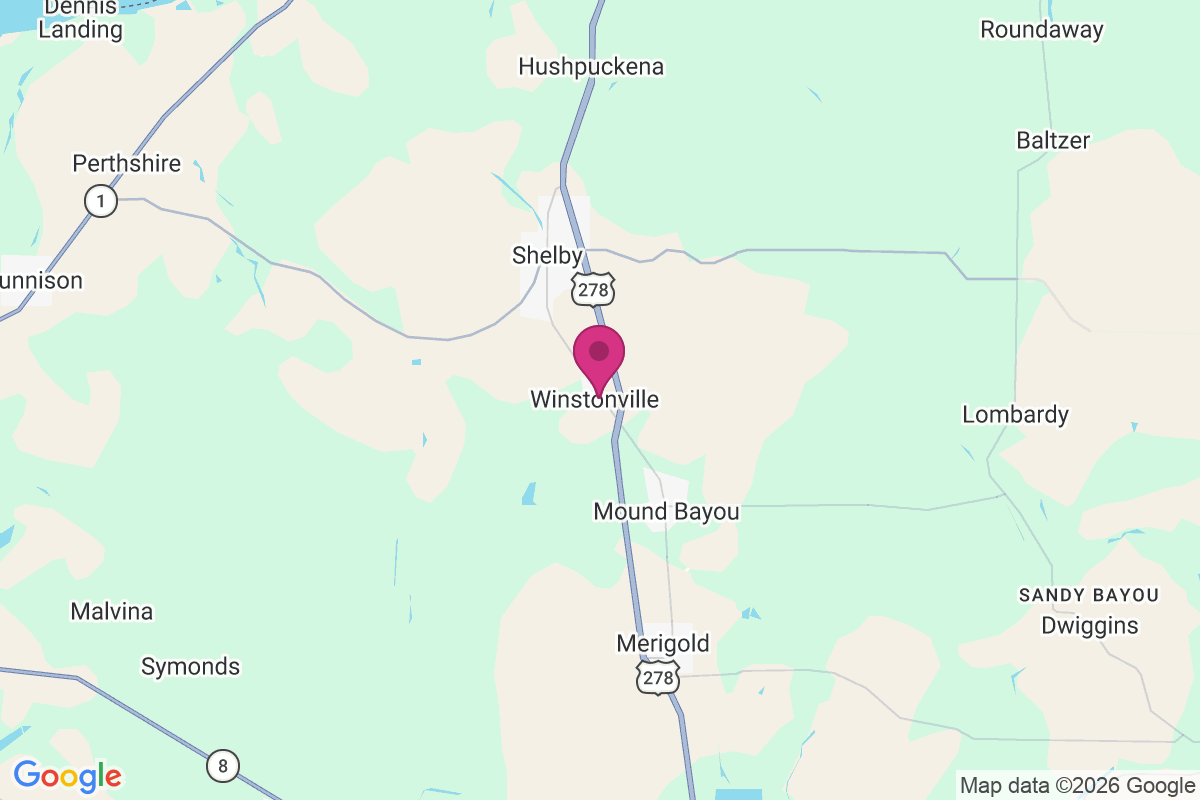 Winstonville map